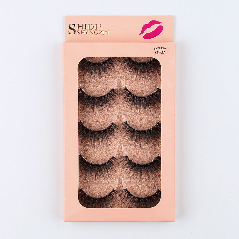 5 pairs of fake eyelashes 3D natural thick mink like eyelashes