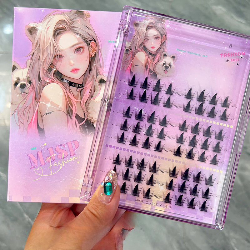 Joliejuly Elf thick false eyelashes single cluster segmented comic Barbie
