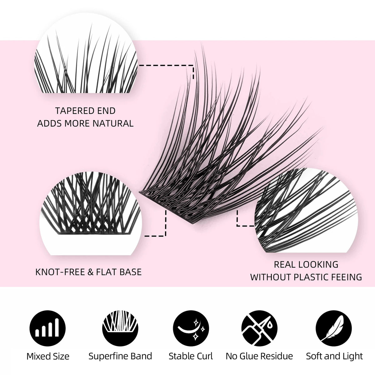 Joliejuly DIY Eyelashes C MIX&68